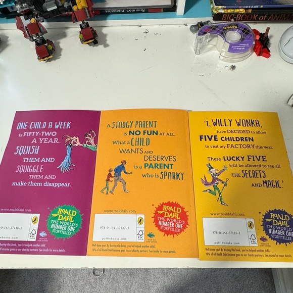 ROADL DAHL Set of 3 Paperback Books Danny, Witches, Charlie & Chocolate Factory - Picture 8 of 8